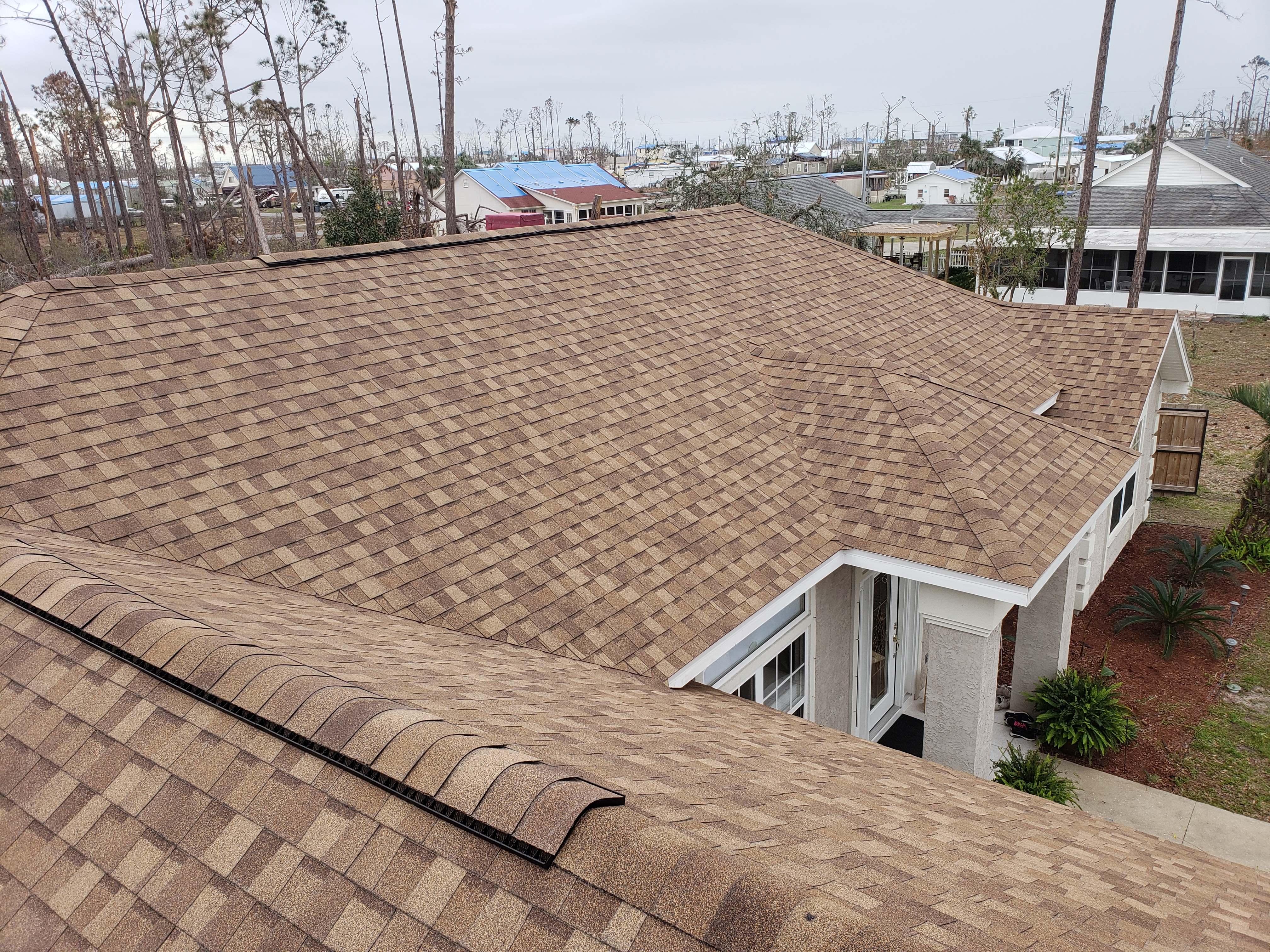 Shingle Roof with Custom Chimney
